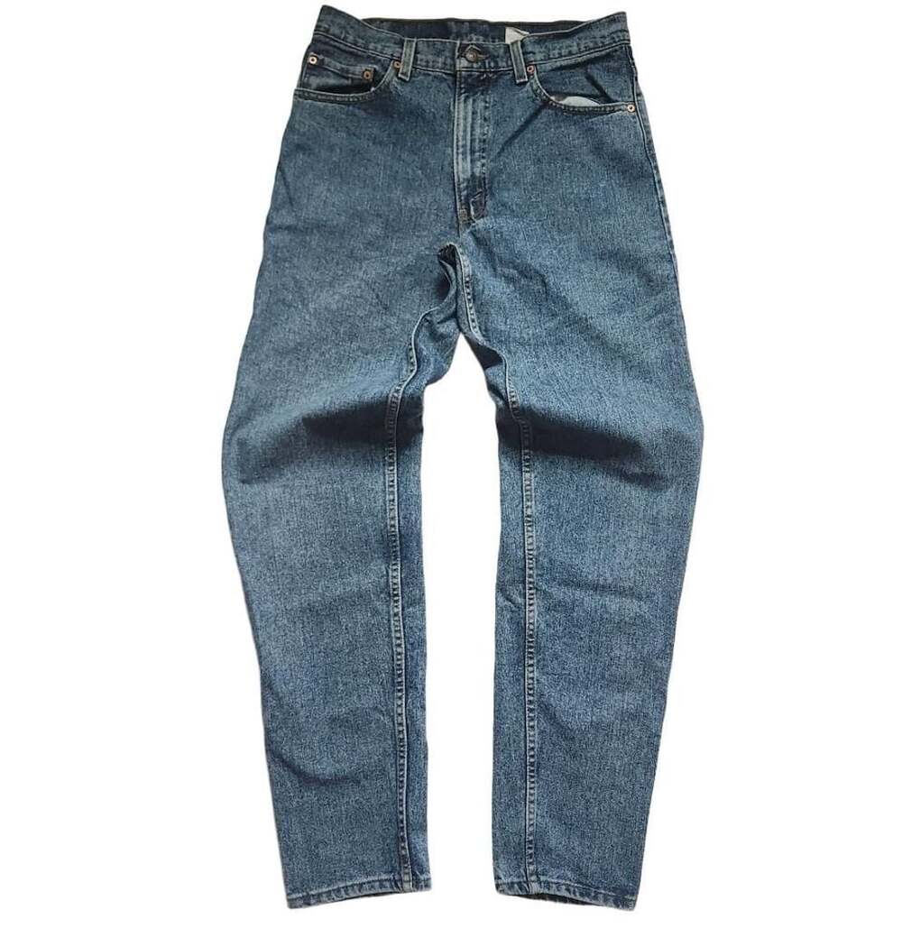 Vintage Levi's Medium Wash High Rise Straight Leg Denim Jeans W33 L34